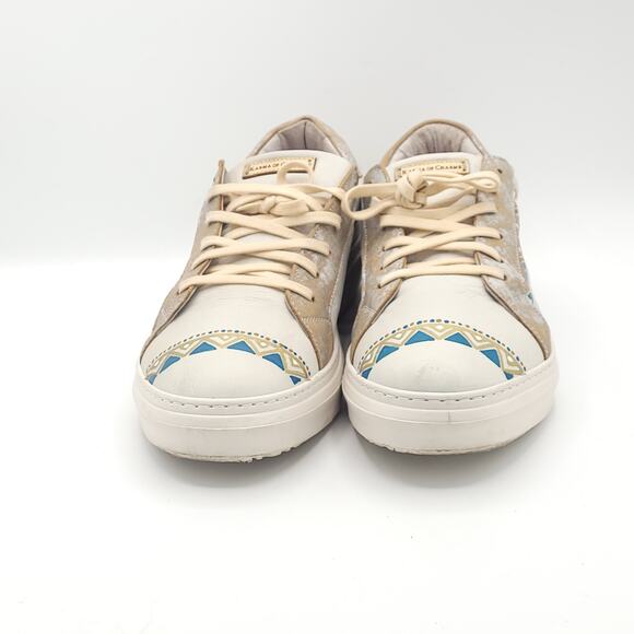 Karma Of Charme Naïf Hand Painted Leather Low Top Women's size 10.5 - Picture 7 of 9